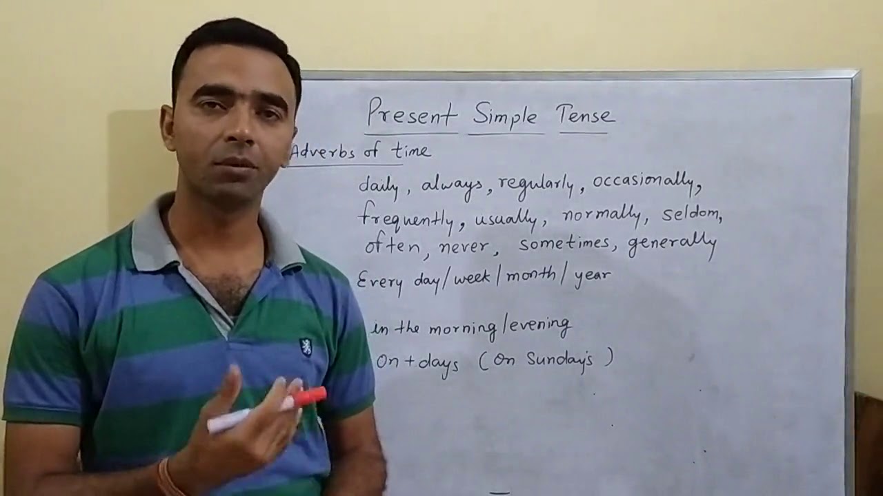Present Tense based on adverb of time