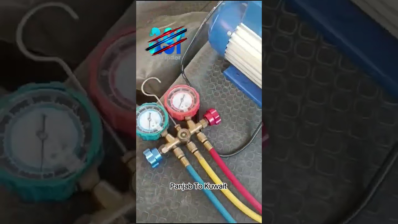 How to fill AC gas  