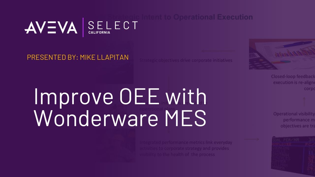 Improve OEE with Wonderware MES