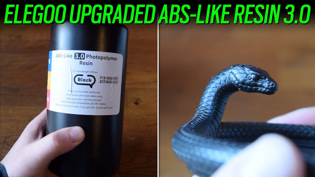 Усовершенствованная ABS-подобная смола ELEGOO 3.0 &mdash; тесты и обзоры 3D-печати