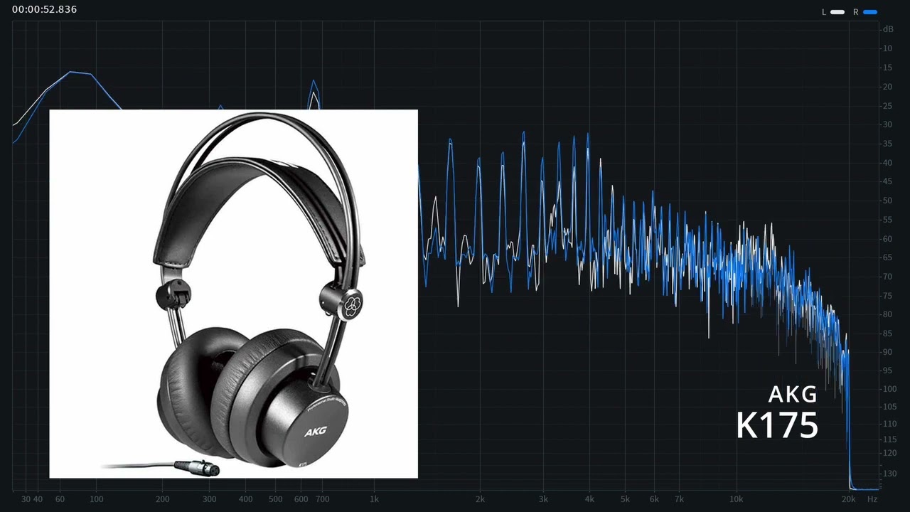 AKG K175 ヘッドフォン出力音
