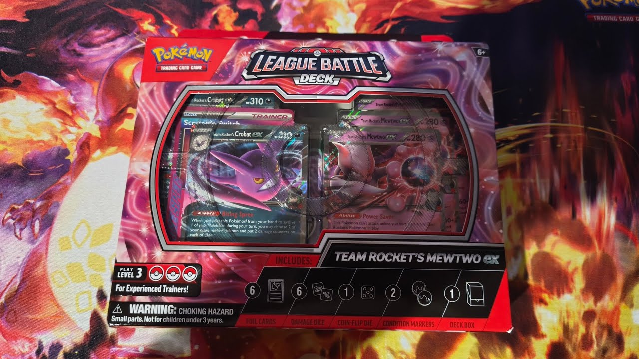 League battle deck team rocket's mewtwo ex unboxing! (EN)