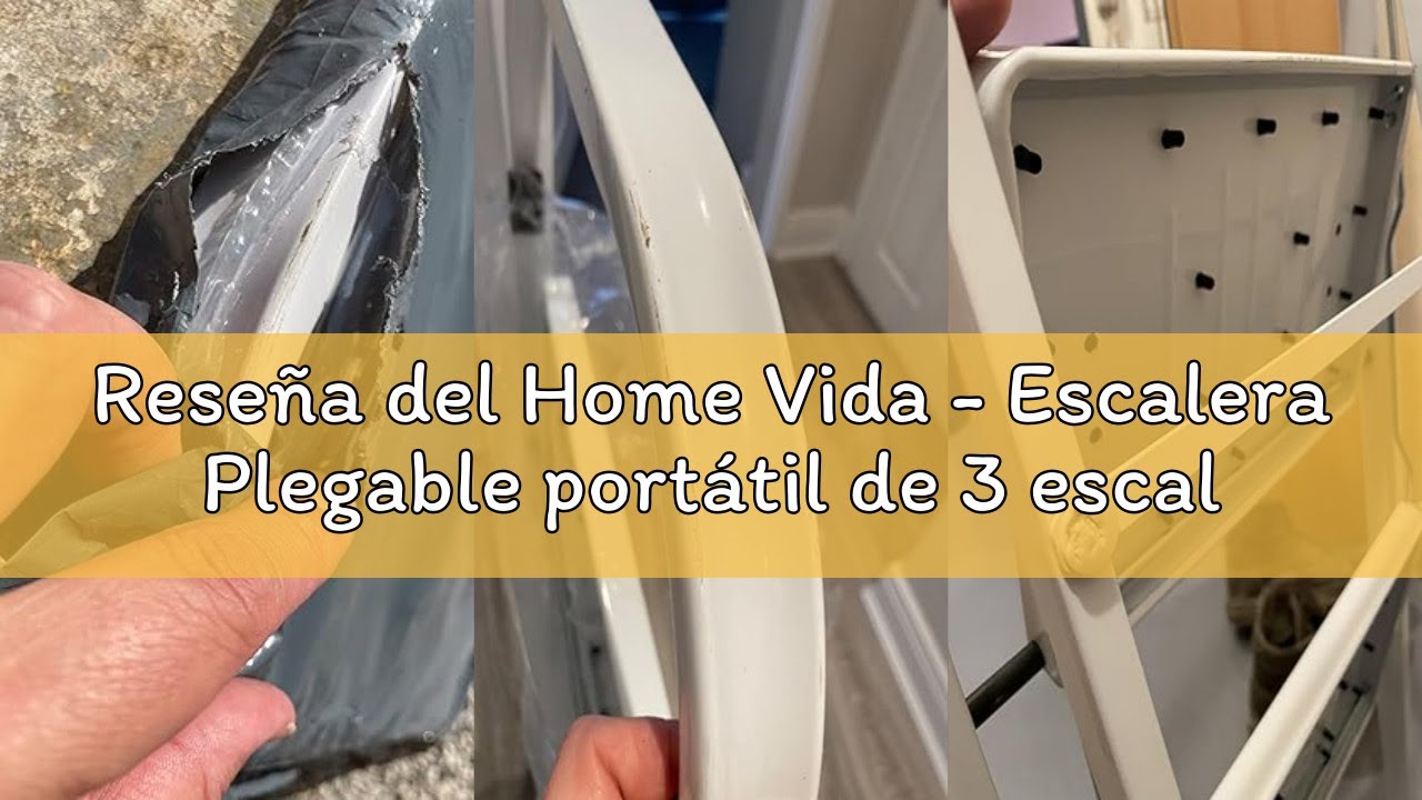Reseña del Home Vida - Escalera Plegable portátil de 3 escalones, Acero Resistente, Multicolor