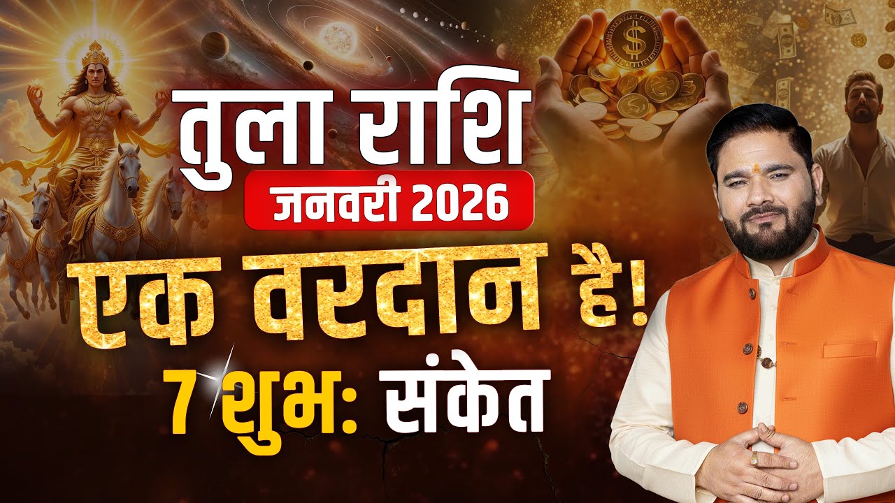 तुला राशि जनवरी 2026 | राजयोग का उदय | Ameer Banane Ka Yog | Job & Success | Astro Sachin Pandit