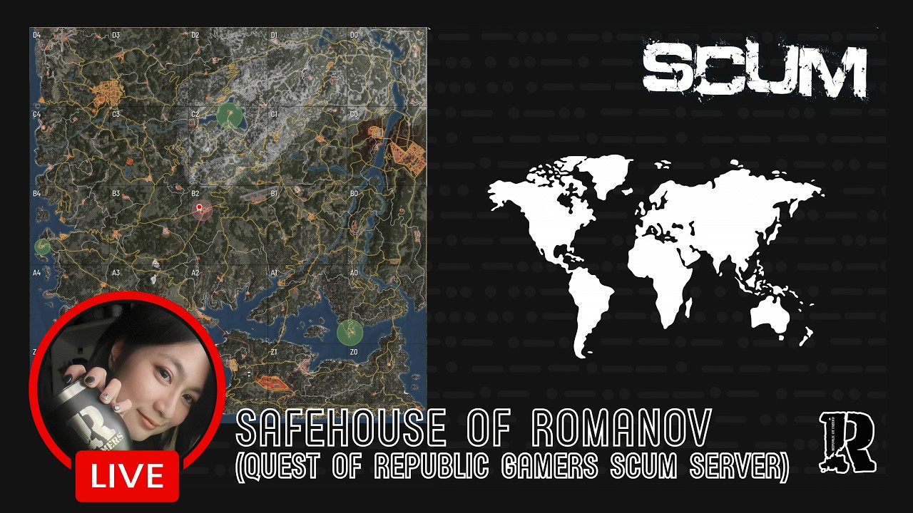 SCUM GAME :🔴Live : ADMIN ViCTORIA #12 : SAFEHOUSE OF ROMANOV