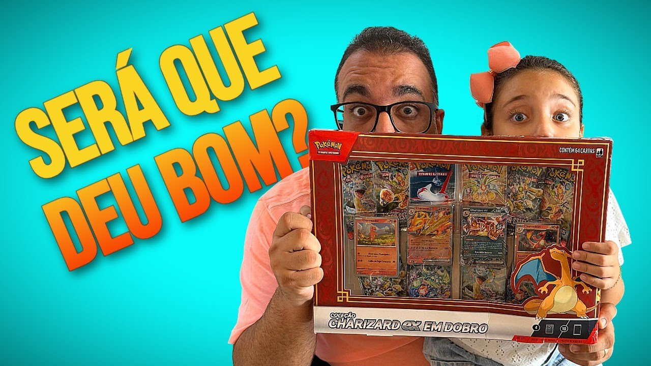 Abertura Coleção Charizard Ex EM DOBRO - Carta Pokémon