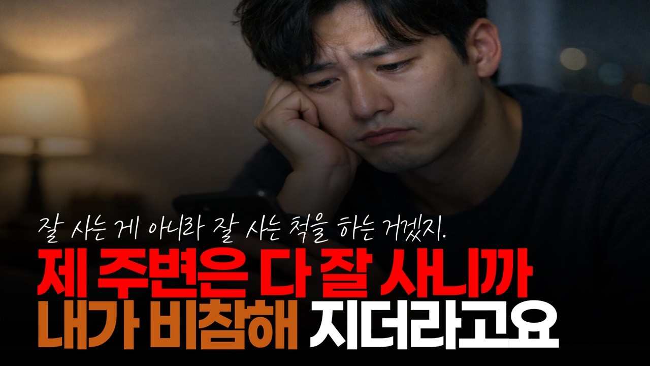 (※시청자댓글) 제 주변은 다 잘 사니까 더 내가 비참해지더라고요. #주변사람 #주변도르 #남과비교