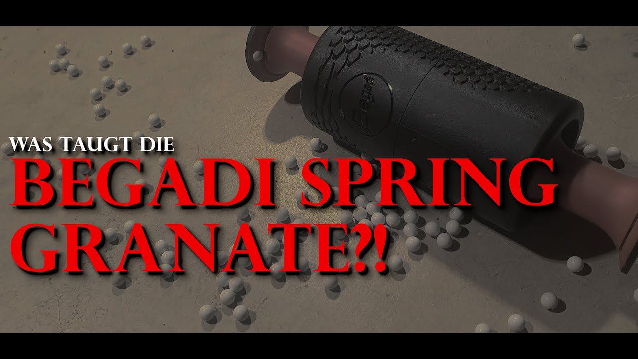 reupload: Was taugt die Begadi Airsoft Spring / Federdruck Granate?!