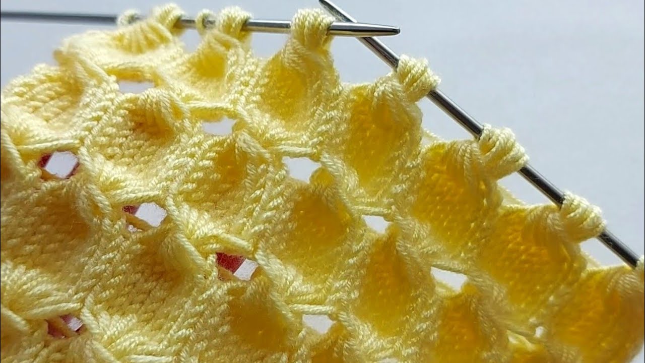 Простой и красивый узор для вязания🫠