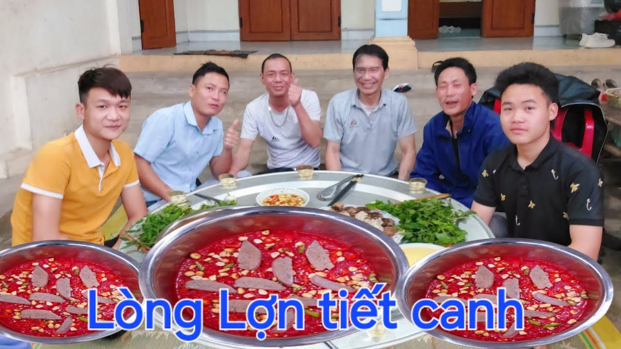 Tiết Canh Lòng Lợn.Anh Em Ăn Sáng. Một Thau Tiết Canh | Biển Nguyễn ngọc 