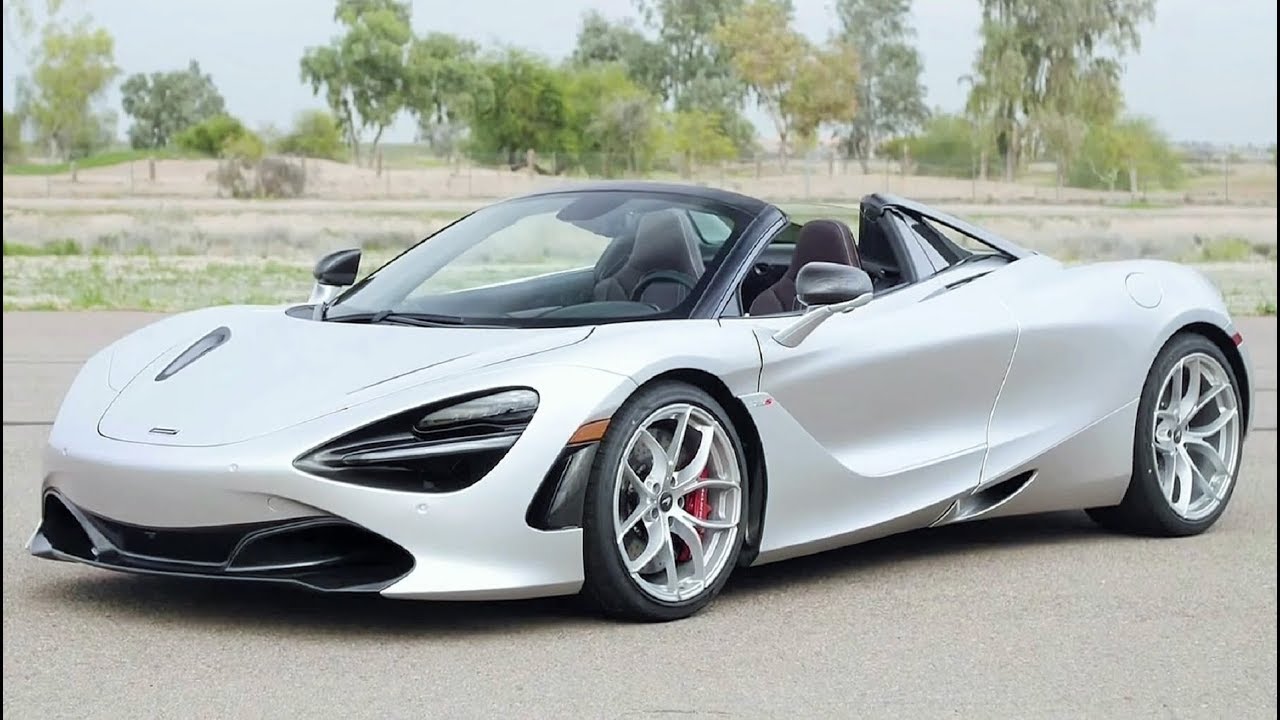 Silver McLaren 720S Spider - High-Performance Convertible Supercar