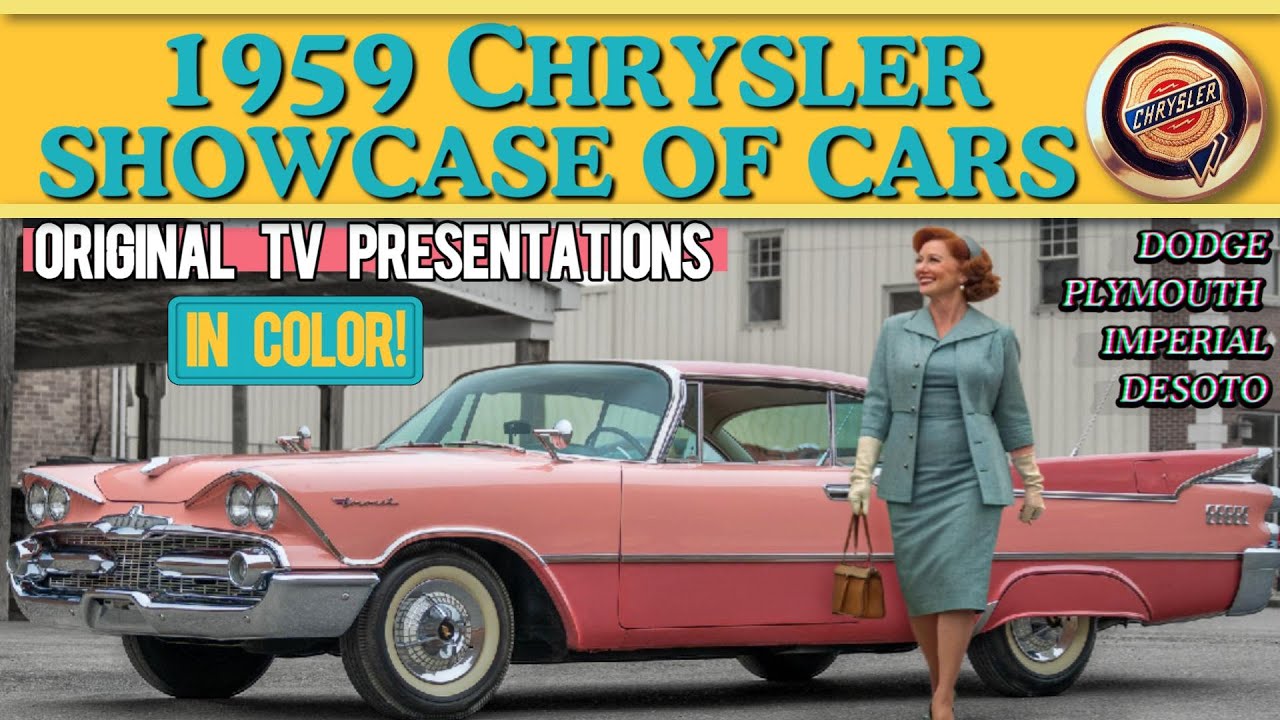 BEAUTIFUL ORIGINAL 1959 CHRYSLER SHOWCASE OF NEW CARS IN COLOR!