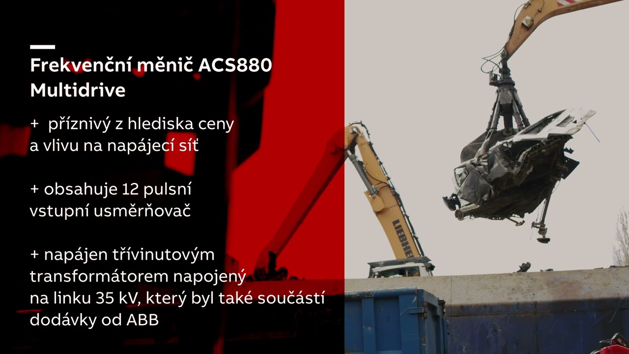 Ekologická likvidace autovraků, spolupráce ABB a Recycling – kovové odpady
