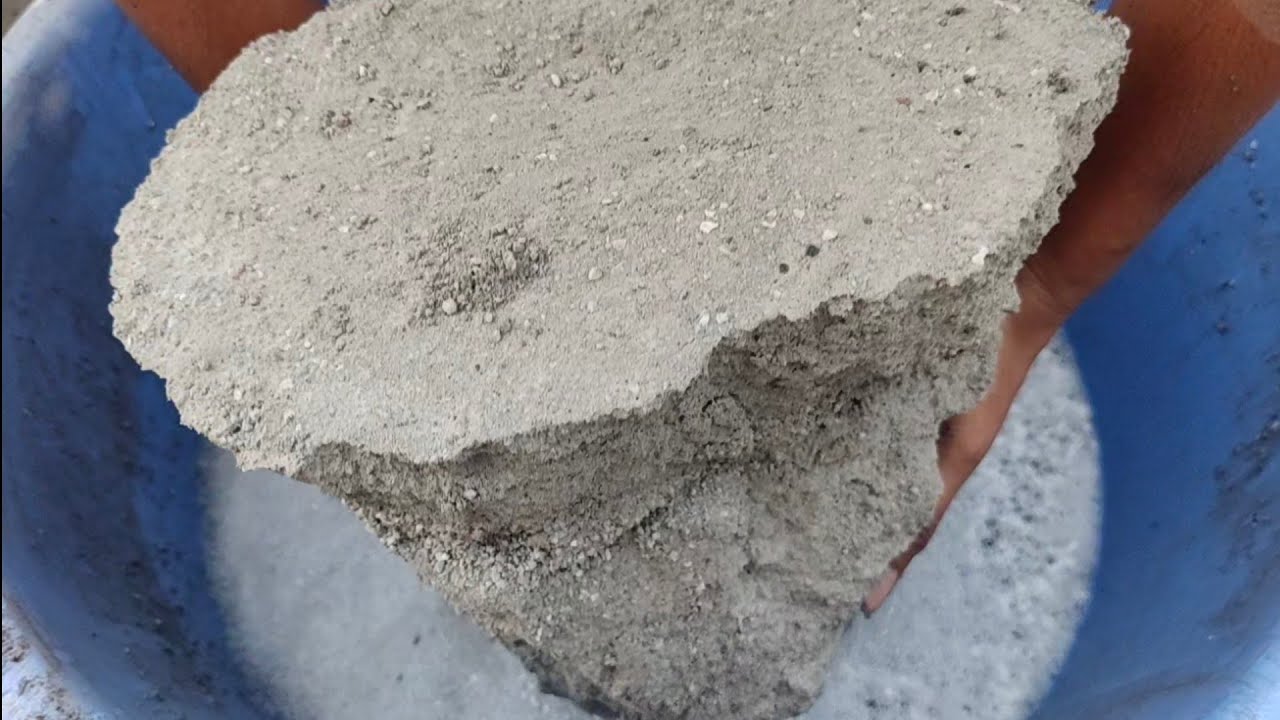 Series P- 2 ||ASMR || Huge chunks || white cement crumbling in lots of water 💦 || ASASMR ||