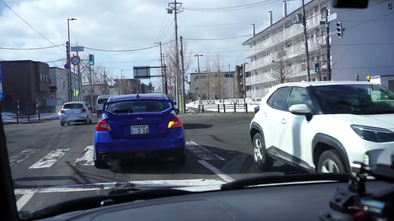 【車載動画】２０２６年３月　北海道恵庭市ローソン黄金中央店〜市役所