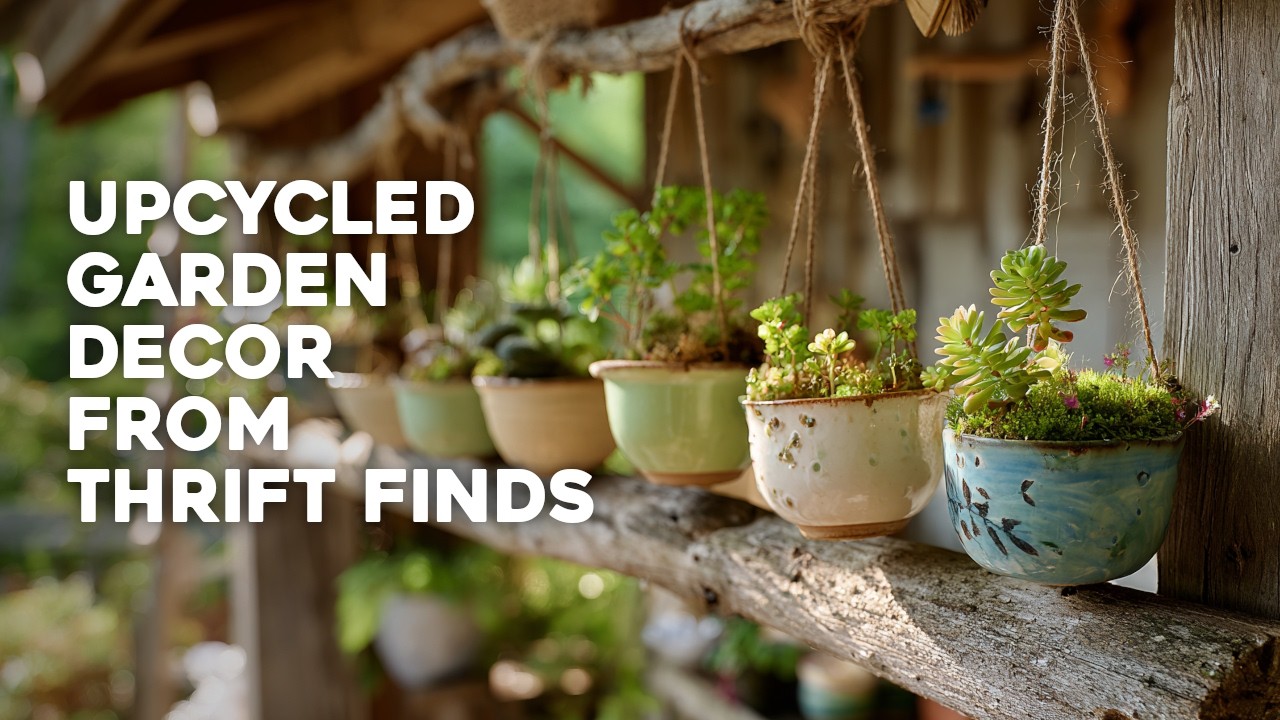 🪴 Upcycle Thrift Store Finds Into Beautiful Garden Decorations