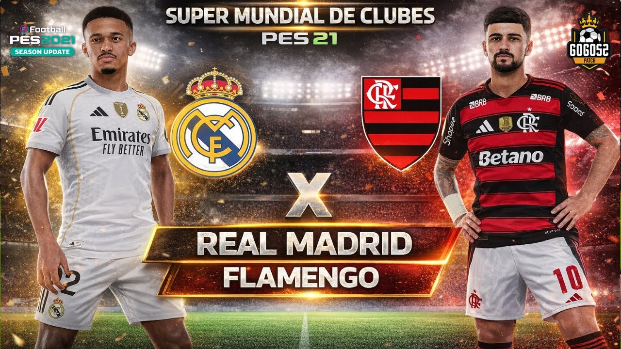 REAL MADRID X FLAMENGO | SUPER MUNDIAL | GOGOZ PETCH PES 21!