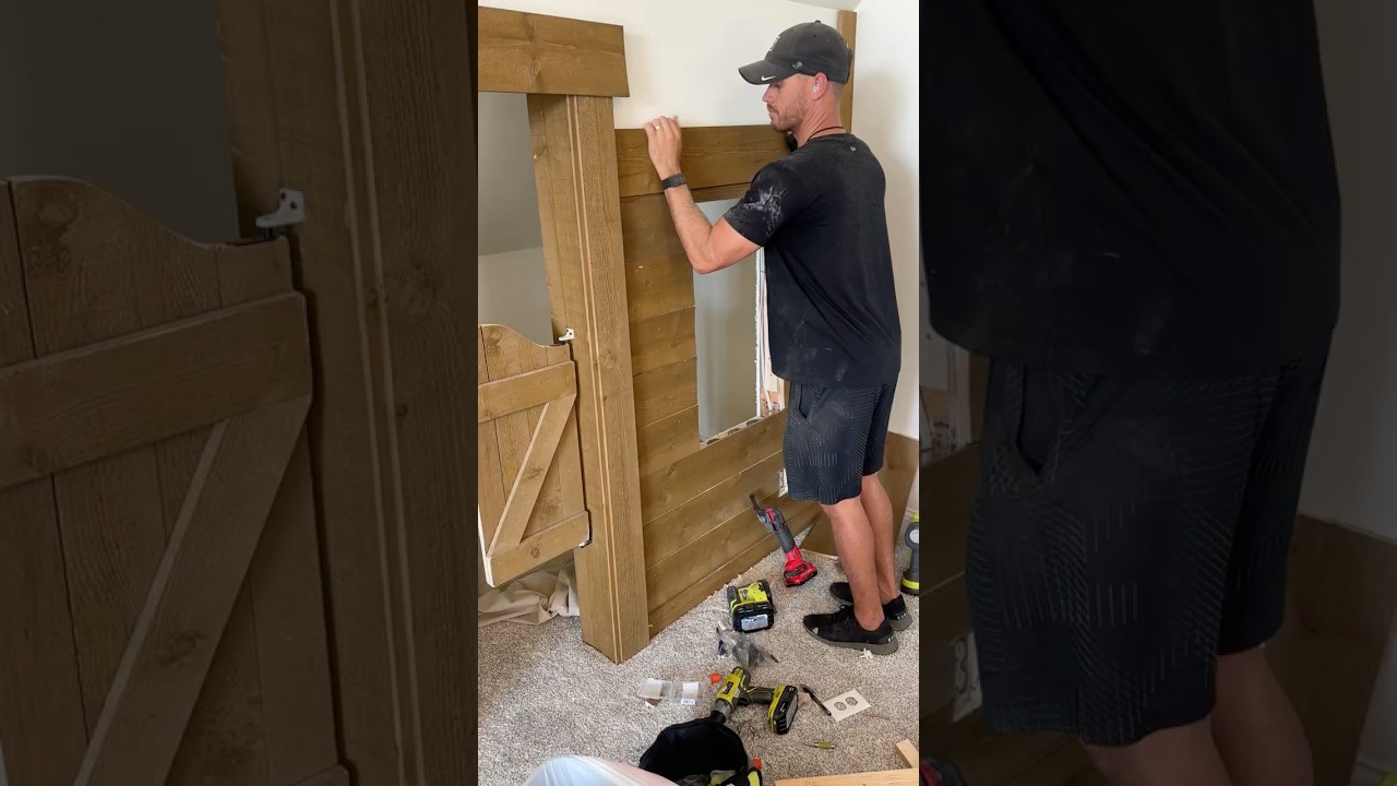 Triplet Dad builds Jail and Saloon in his House!