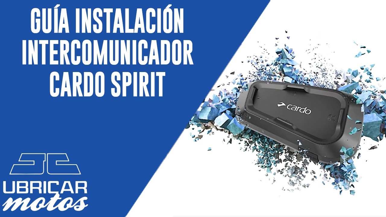 Guía instalación Intercomunicador Cardo SPIRIT