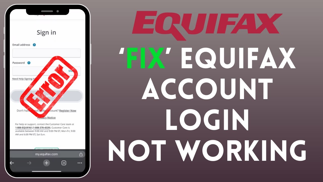 How to Fix Equifax Account Login Not Working 2024?
