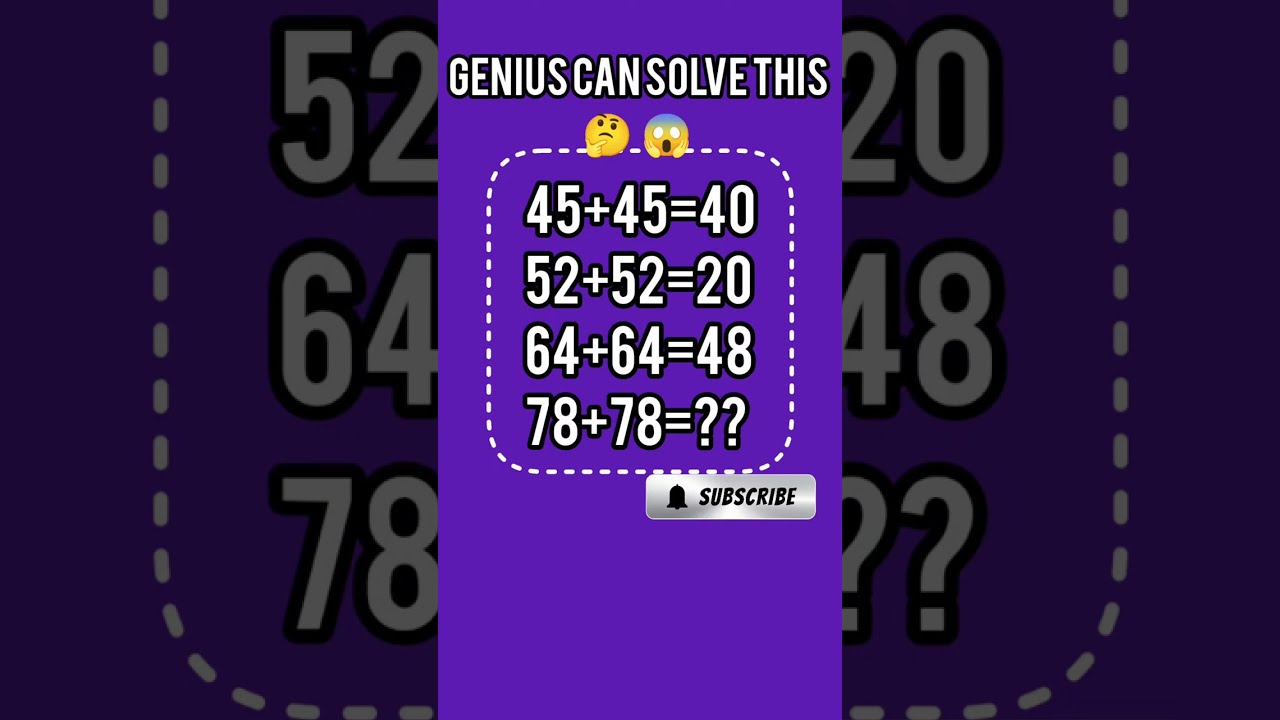 Maths puzzles #puzzles #iqtest#mathschallenge#livestreaming #YouTubelive