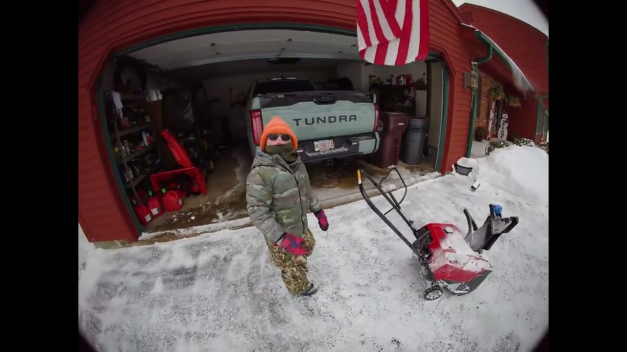 Cleaning up some snow!