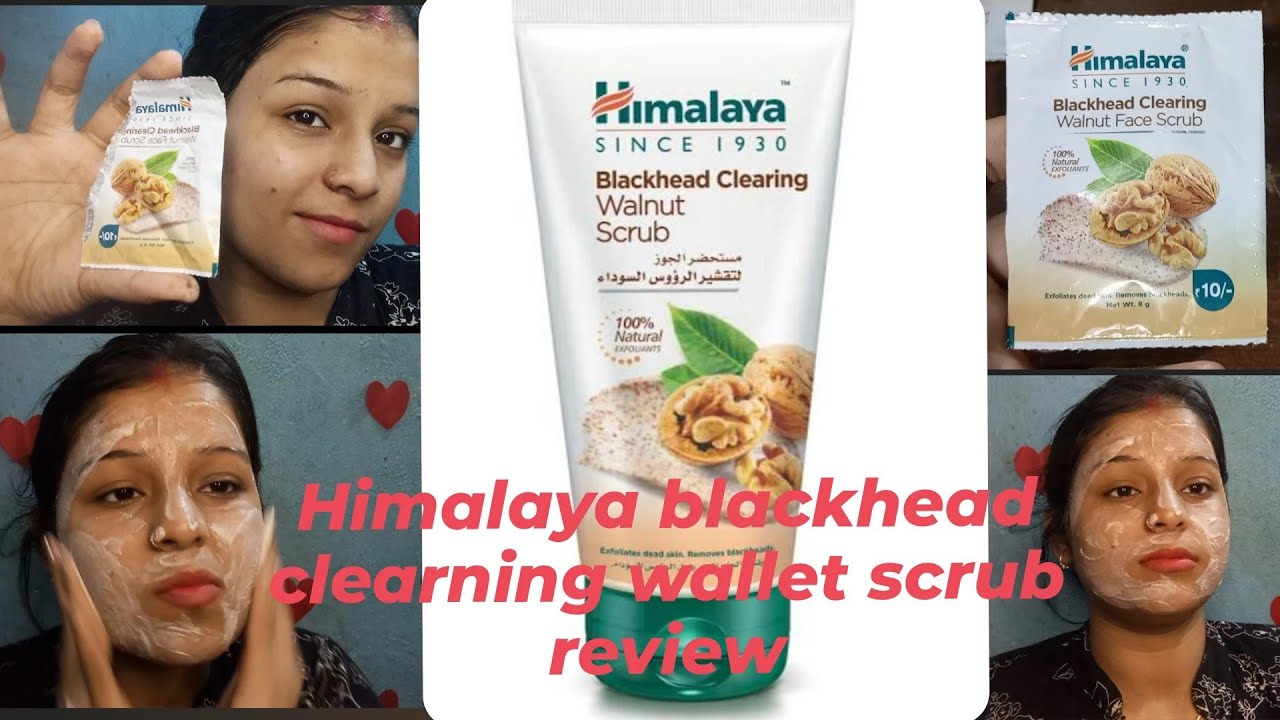 Himalaya Blackhead clearing walnut scrub review @khushisunny.official #himalayas #walnutscrub