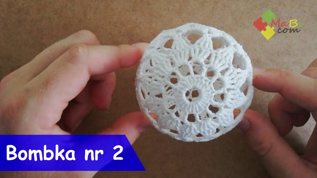 Szydełkowa bombka nr 2/Crochet Christmas ball No 2