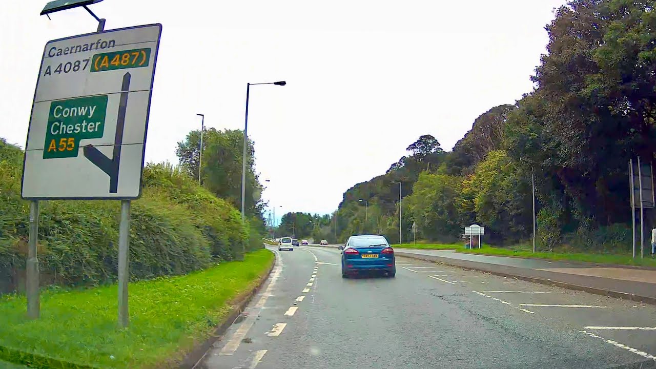 Driving from Bangor to Penmaenmawr along the A55 in North Wales - 27/08/24 // dashcam footage