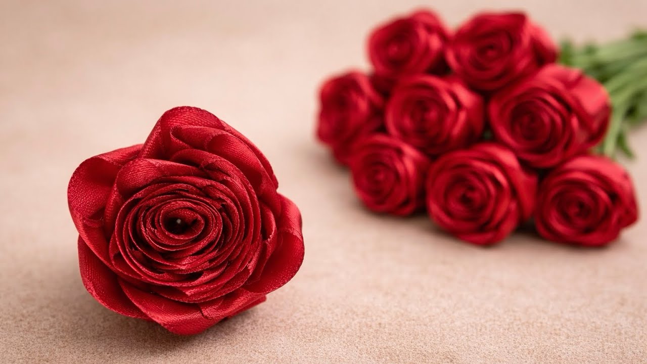 DIY Rose Flower 🌹 | Easy Valentine’s Gift Idea & Home Decor Craft