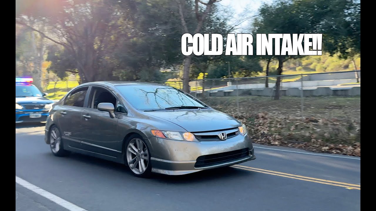COLD AIR INTAKE FOR THE CIVIC SI! (TOUGE AND ACTION SHOTS)
