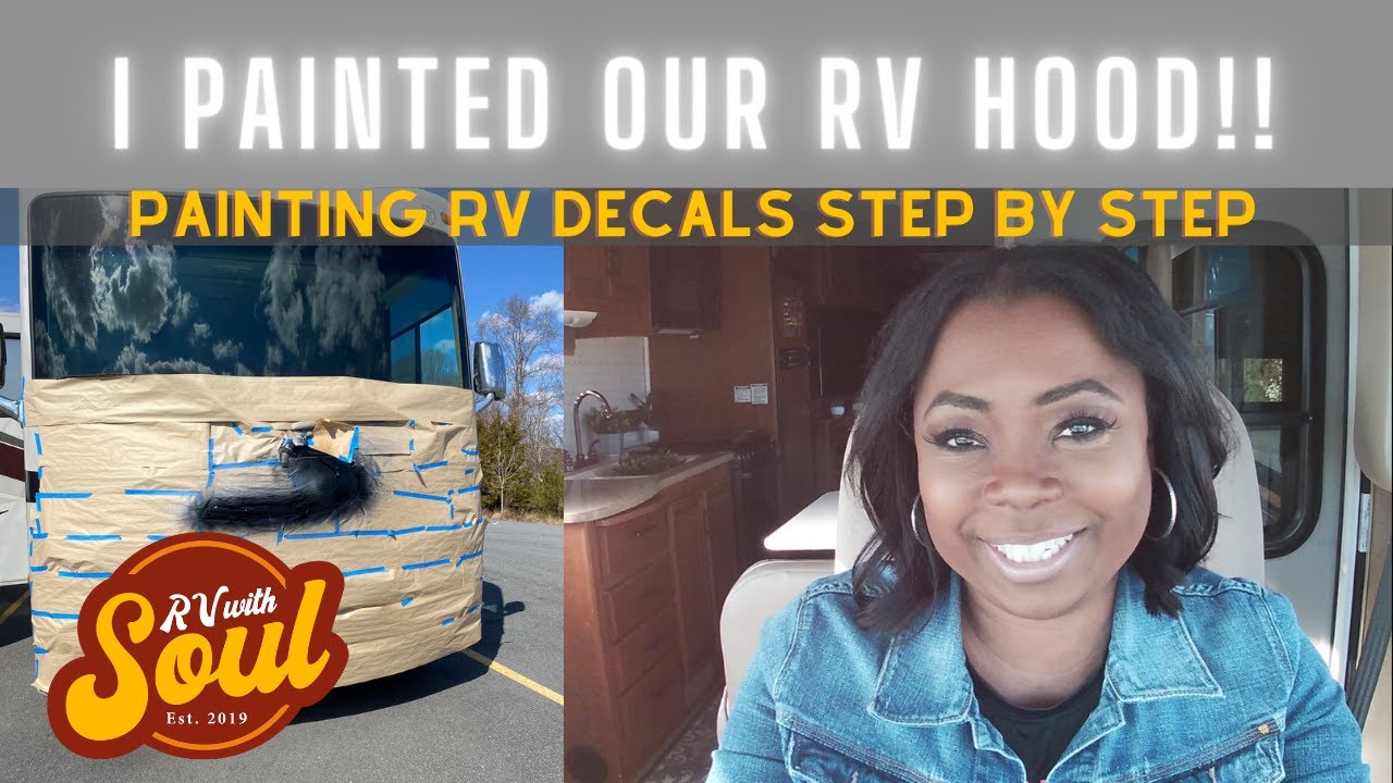 Painting RV Decals- How I did it Step by Step