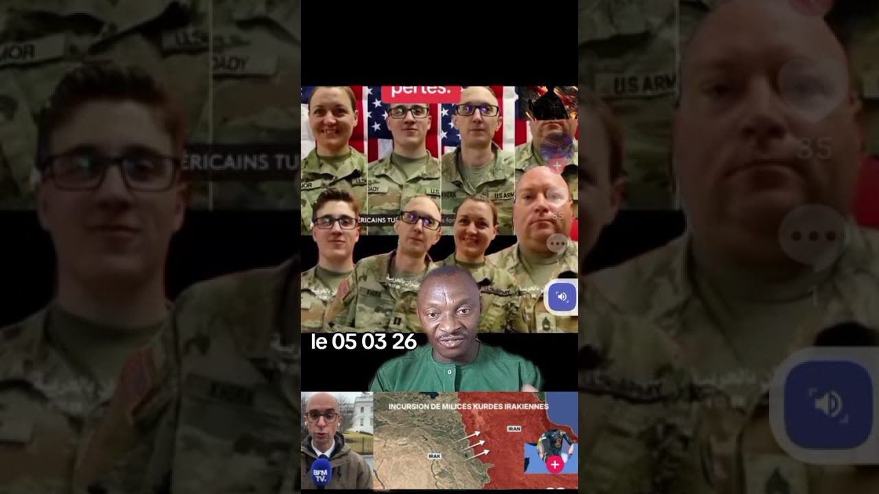 Les États-Unis montre quelques soldats qu'il a perdu dans la guerre de l'Iran