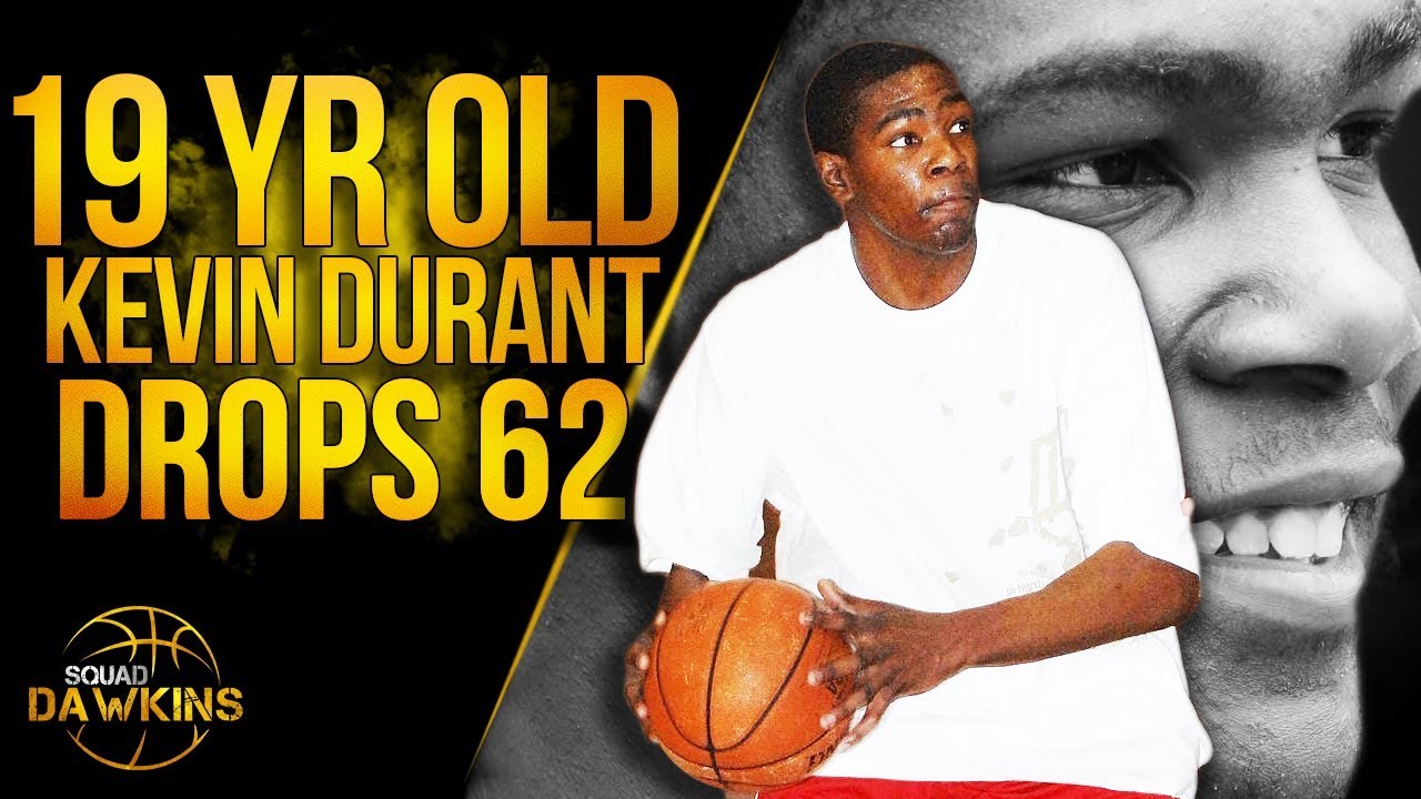 19 Years Old Kevin Durant Drops 62 Pts, CRAZY Dunks in a Streetball Game | SQUADawkins