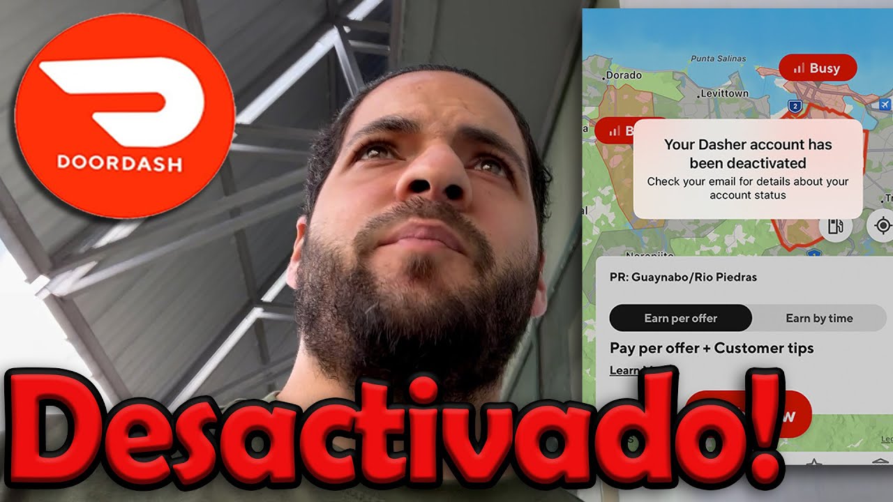 Me DESPIDIERON de DoorDash! Mi cuenta ha sido DESACTIVADA! Uber Eats Lyft Puerto Rico!