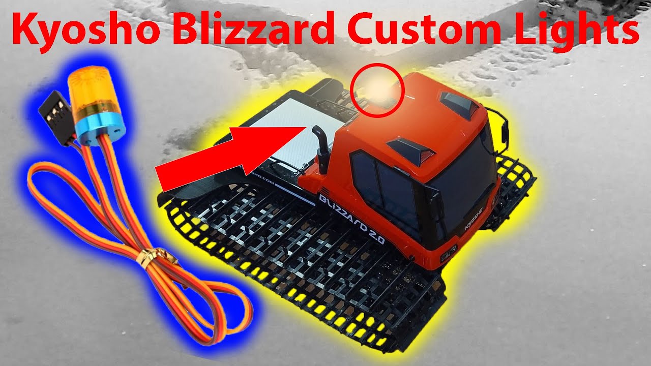 Kyosho Blizzard 2.0 | Top Flashing Beacon Lights Install