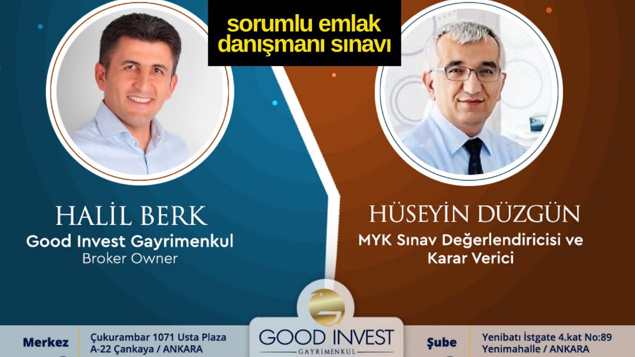MYK Sorumlu Emlak Danışmanlığı Seviye 5 Sınavının Kritik Adımları (Hüseyin Düzgün ile)