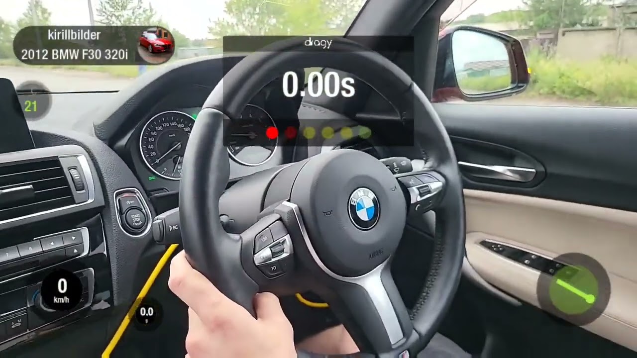 BMW F20 116i N13 136hp/220hp stage1 0-100 on dragy