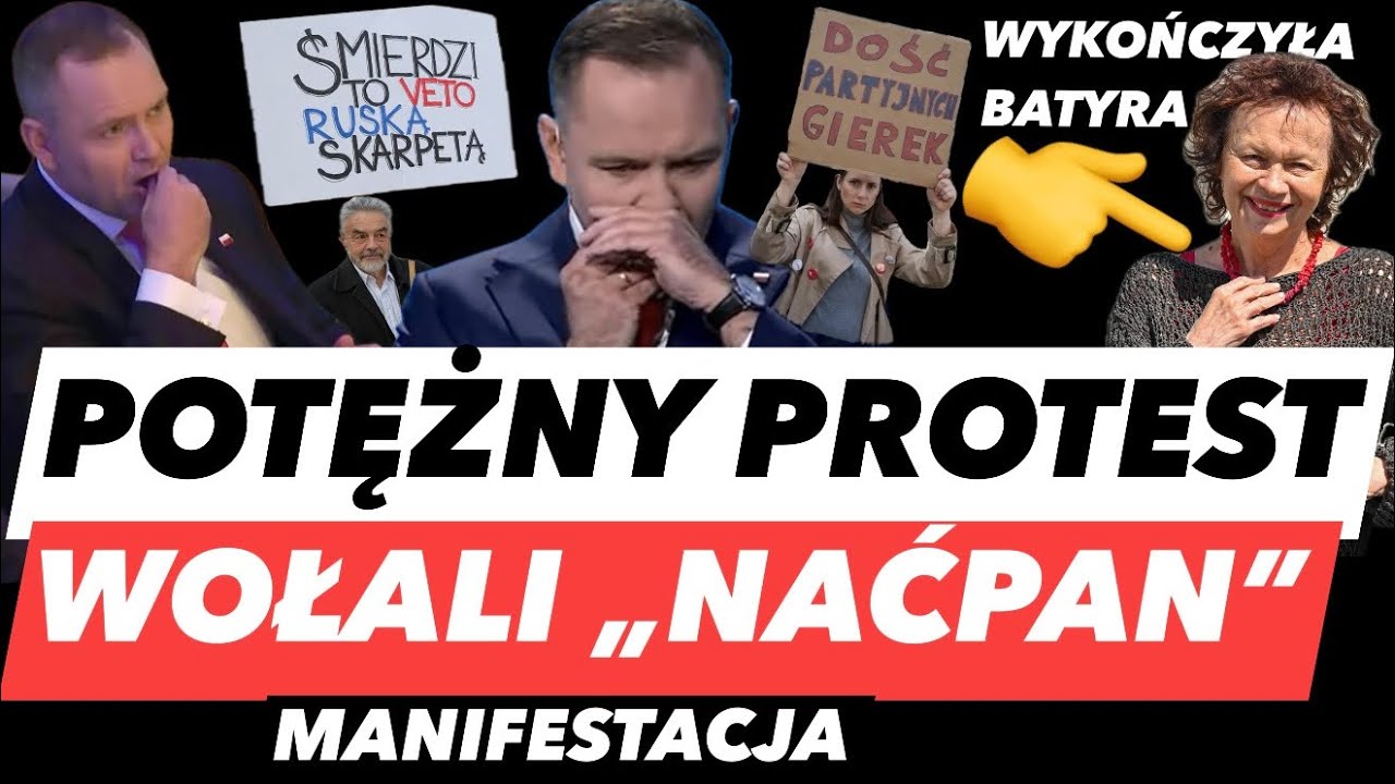 Chcemy być SAFE❗️Ludzie krzyczą „NAĆPAN” – wielki protest w Warszawie (Weto, Nawrocki, Szczepowska)