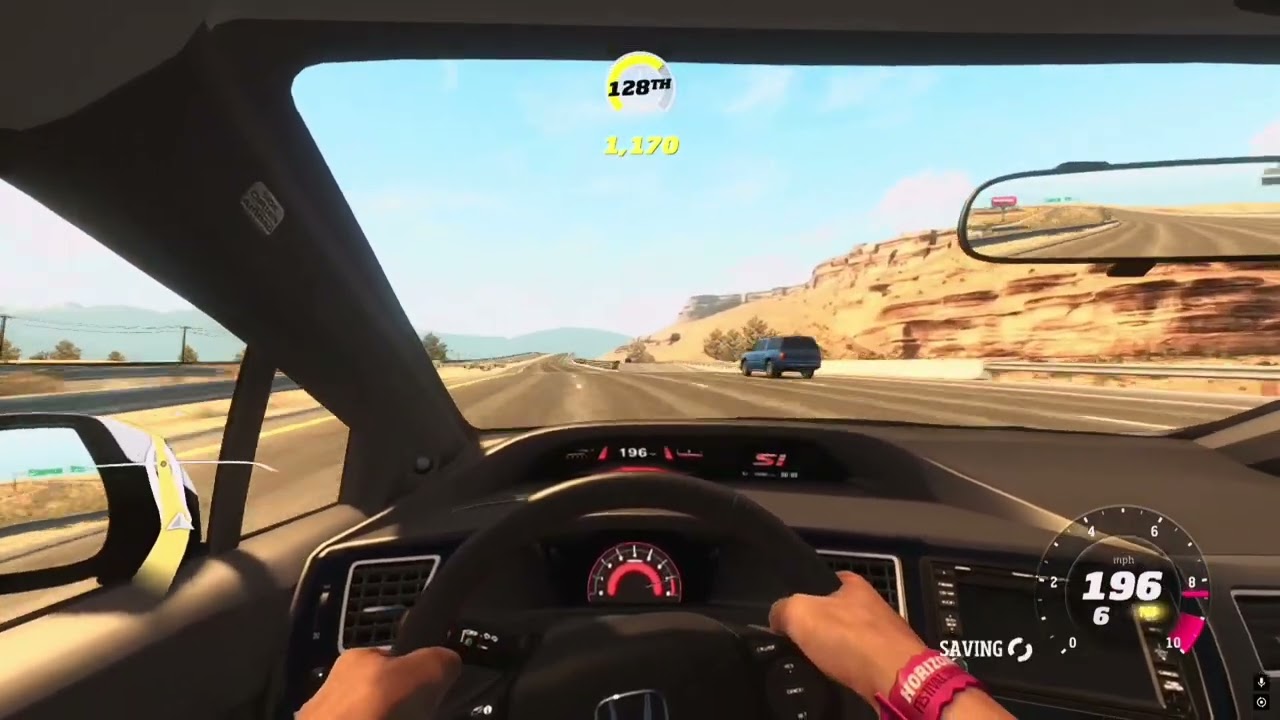 xenia emulator forza horizon 1 with dlc on a steering wheel