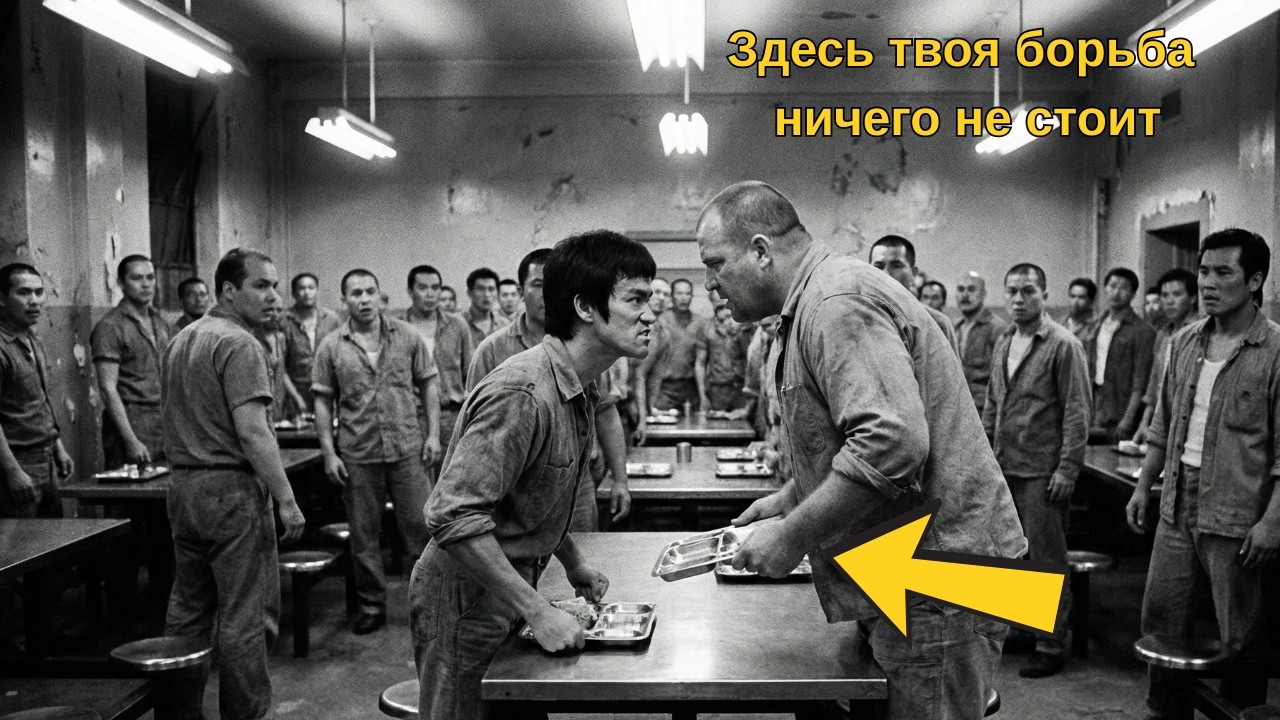 Брюс Ли был в столовой тюрьмы, когда авторитет отобрал его еду — 4 секунды спустя тот замер