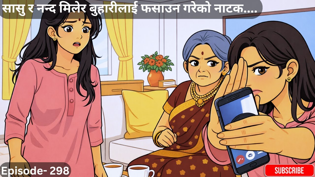सासु र नन्द मिलेर बुहारीलाई फसाउन गरेको नाटक.... - Episode- 298 #lokkatha #sasunanda #sasabuhari