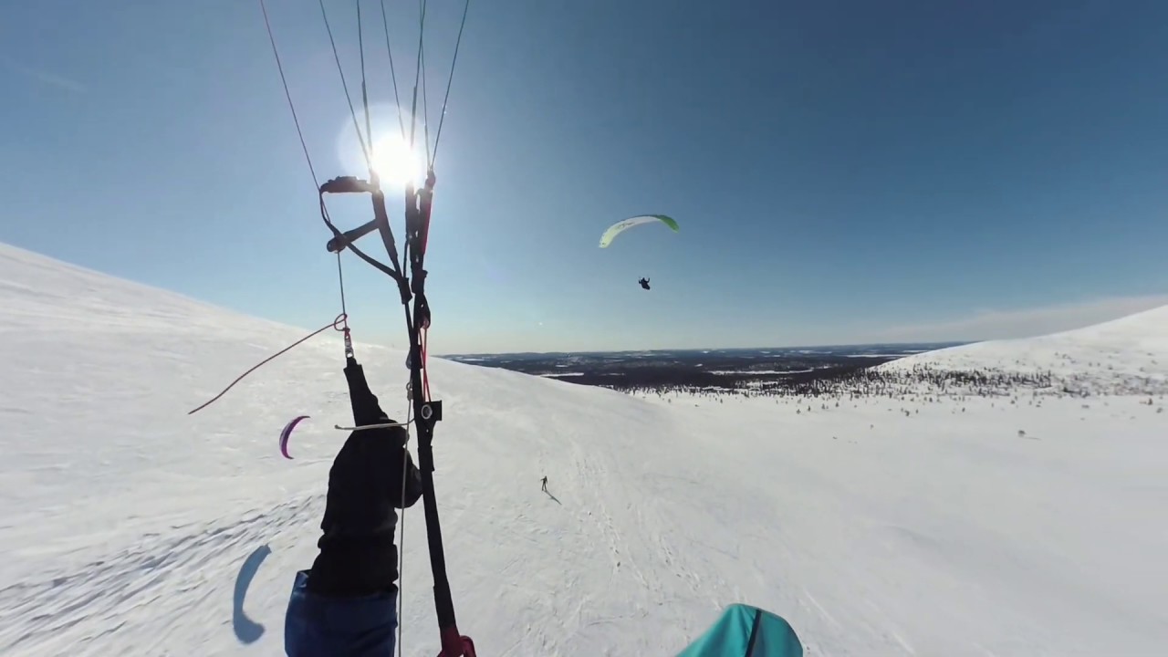 Varjoliito Pallas 2020 / Paragliding & snowkite @Finnish Lapland