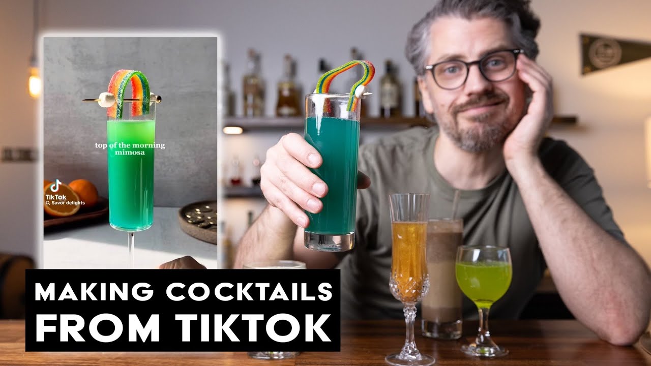 Trying St. Patrick's Day cocktails from Tiktok