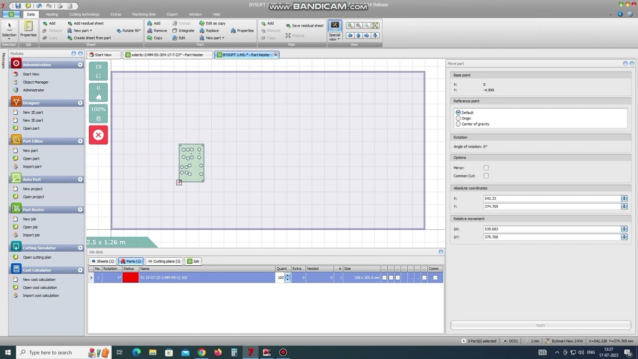 Bystronic Bysoft Programming & Nesting Information.
