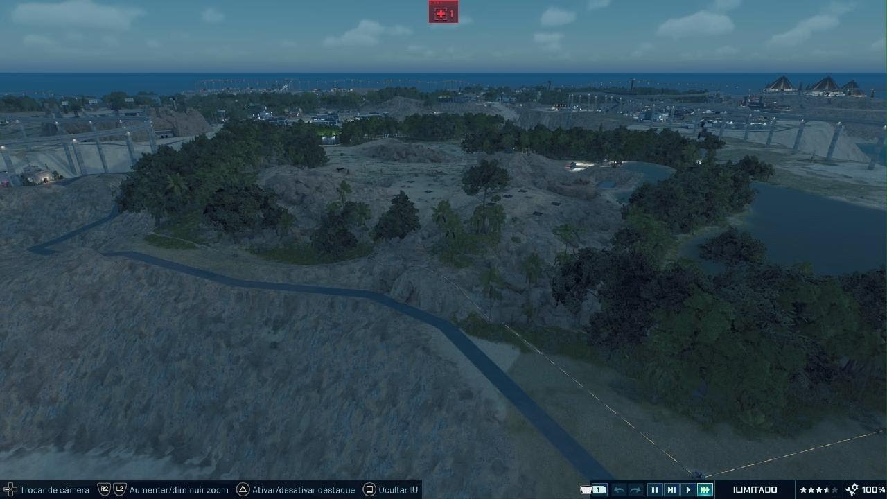 Jurassic World Evolution 3:Passeio De Balão Do Parque Do Dinossauro Terrenos.