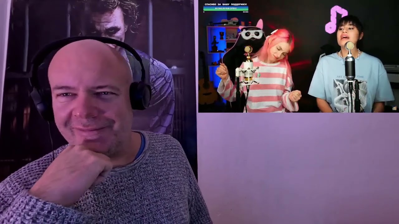 Singer reacts to Sasha Kapustina with Guest Diana Ankudinova - Feeling Good