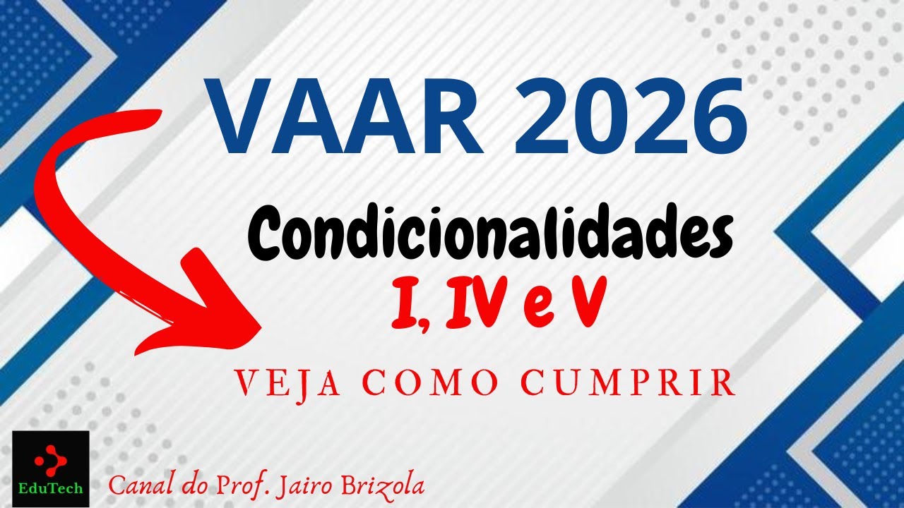 Habilitação das Condicionalidade do VAAR 2026