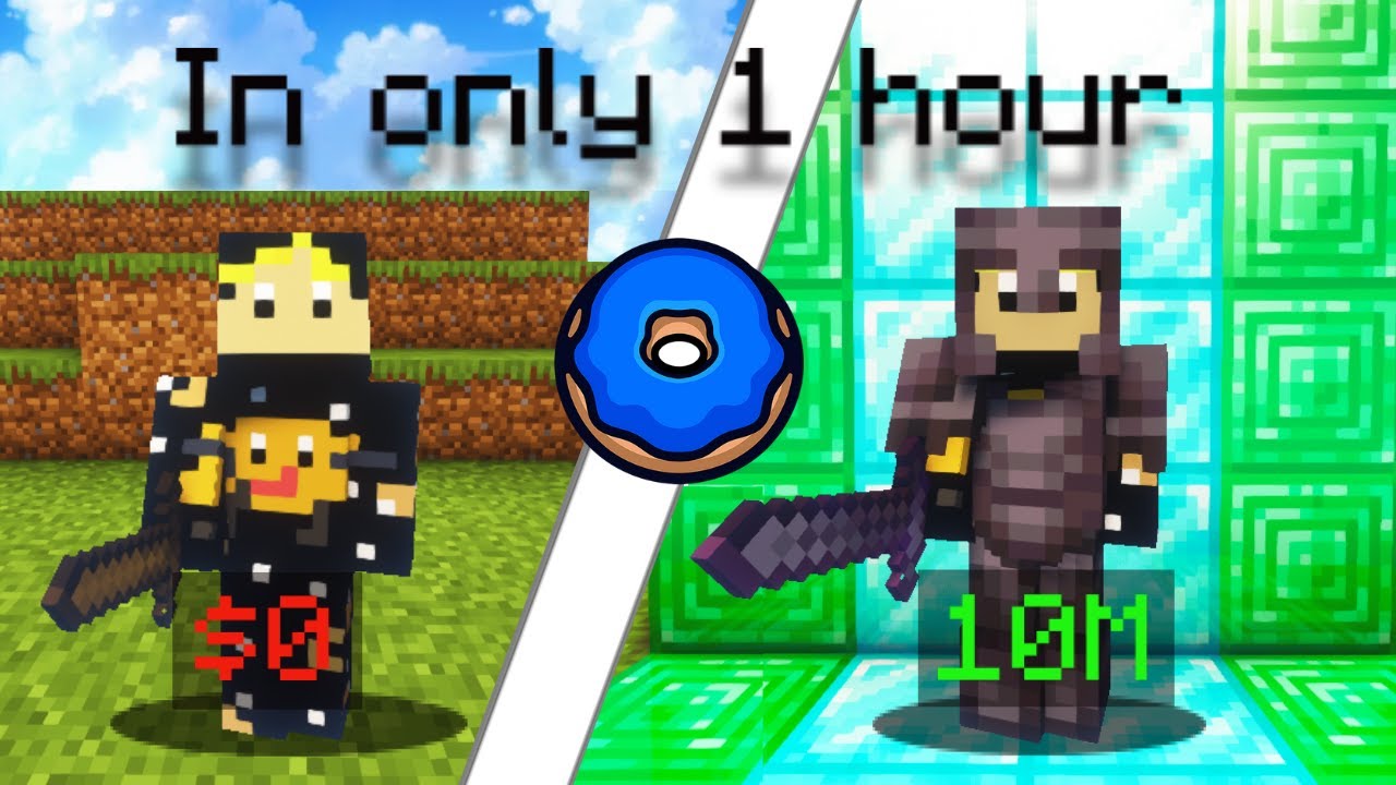 How I made 10m in 1 hour starting from nothing on the DonutSMP #minecraft #donutsmp