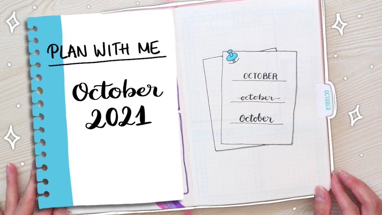 Bullet Journal October 2021 Setup | Plan With Me | Easy and Simple Theme: Sticky Note/Notepad Theme